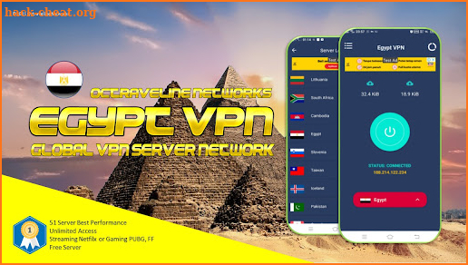 Egypt VPN - Global VPN Server Network screenshot