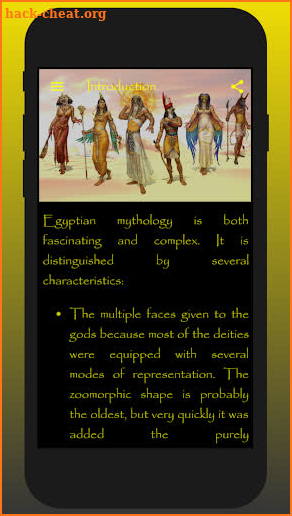 Egyptian Mythology - Documentation and Quiz screenshot