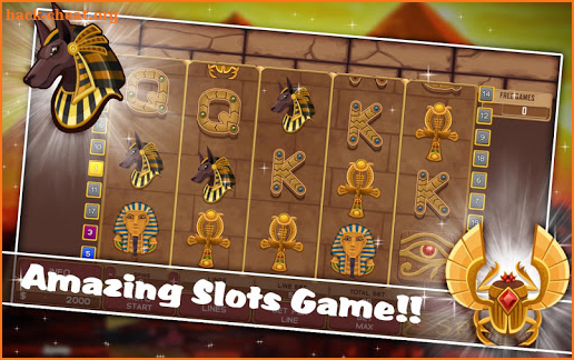 Egyptian treasures slots screenshot