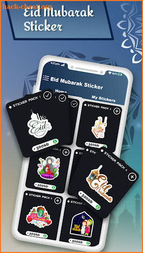 Eid Mubarak WAStickers screenshot