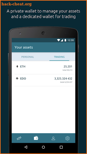 Eidoo exchange preview screenshot