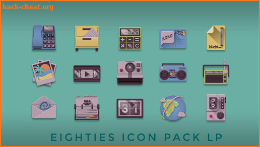 Eighties retro fun icon pack screenshot