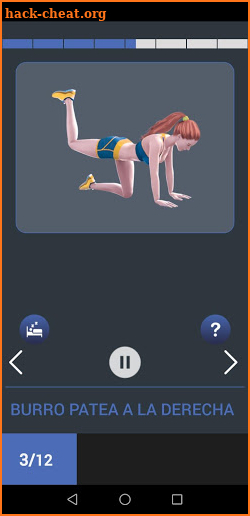 Ejercicio de glúteo y piernas screenshot