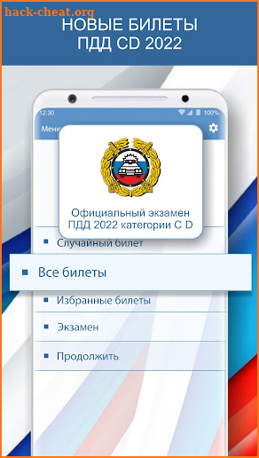 Экзамен ПДД 2022 билеты РФ C D screenshot