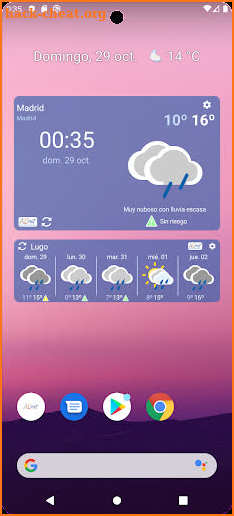 El tiempo de AEMET screenshot