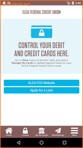 ELCA Federal Credit Union screenshot