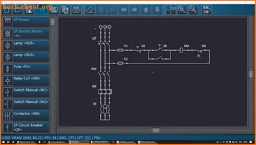 Electric Circuits Simulator screenshot