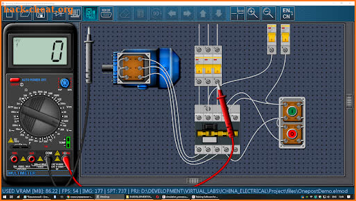 Electric Circuits Simulator screenshot