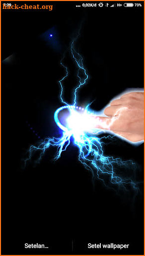 Electrical Lightning Touch Thunder Live Wallpapper screenshot