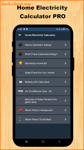 Electricity Calculator PRO screenshot