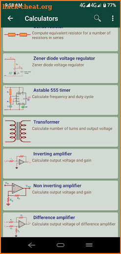 Electrohelper - electronics lab in your pocket screenshot