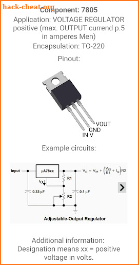 Electronic Component Pinouts Full screenshot