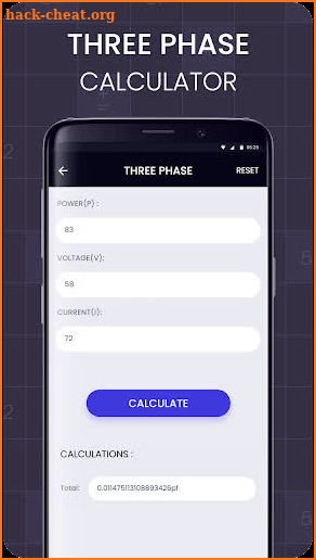 Electronics Calculator : Circuit Calculator screenshot