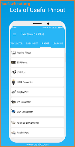 Electronics Plus :100+ Calculator, 3500+ Datasheet screenshot