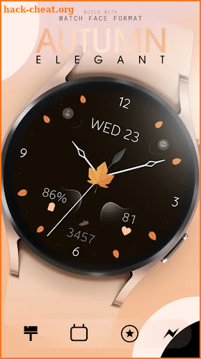 Elegant Autumn watch face screenshot