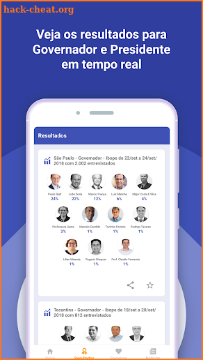 Eleições 2018 - Resultados, Candidatos e Notícias screenshot