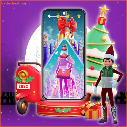 elf christmas Tiles hop screenshot