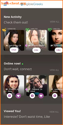 EligibleGreeks - Greek Dating App screenshot