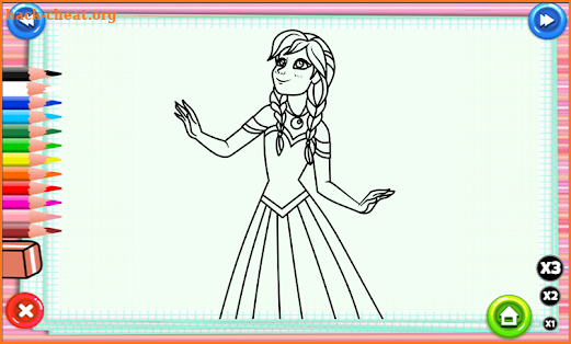 Elsa Coloring Games screenshot