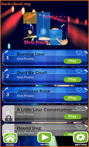 Elvis Presley Piano Tiles screenshot