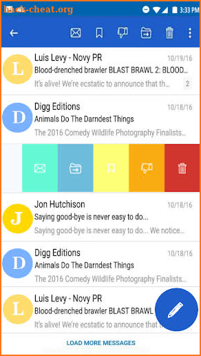 Email app screenshot