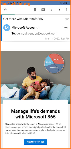 Email App for Hotmail screenshot
