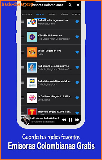 Emisoras Colombianas Gratis screenshot