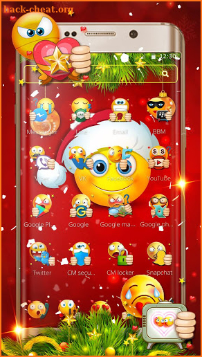 Emoji Cartoon Theme screenshot