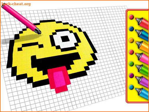 Emoji Color By Number Pixel Art Sandbox screenshot