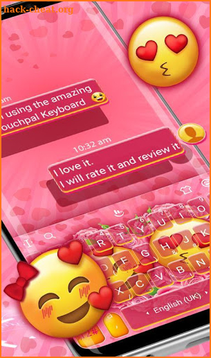 Emoji Cute Love Funny Keyboard Theme screenshot