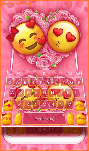 Emoji Cute Love Funny Keyboard Theme screenshot