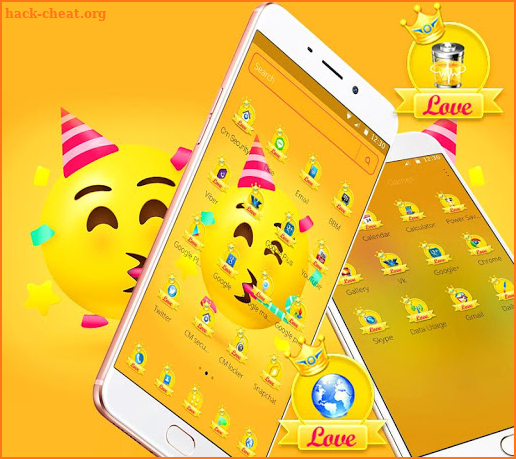 Emoji Love Launcher Theme 🤗 screenshot