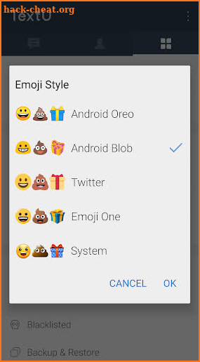 Emoji plugin (Android Blob style) screenshot