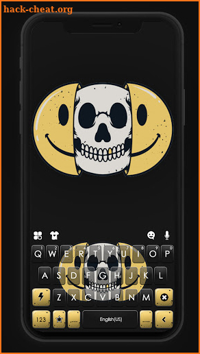 Emoji Skull Keyboard Background screenshot