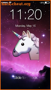 Emoji Unicornio Heart PIN Lock screenshot