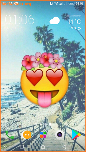 Emoji wallpapers - Cute & kawaii backgrounds - screenshot