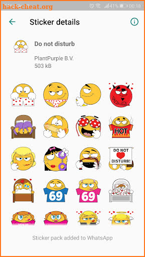 Emojidom Adult Stickers (WAStickerApps) screenshot