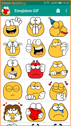 Emojidom Animated / GIF emoticons & emoji screenshot