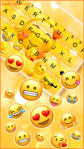 Emojis 3D Gravity Keyboard Theme screenshot