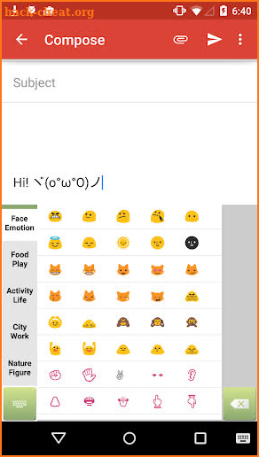 Emoticon Keyboard (with Emoji) screenshot