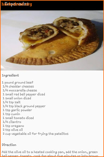 Empanadas Recipes - Cooking Recipes screenshot