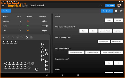 Empirical Jury Selection screenshot