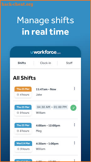 Employee Time Clock with GPS screenshot