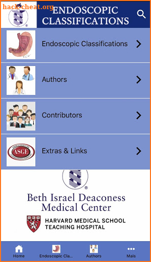 Endoscopic Classifications screenshot