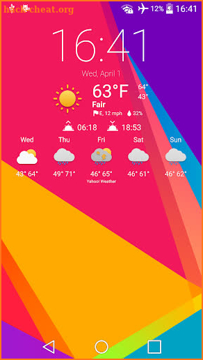 Energetic theme for Chronus Weather Icons screenshot