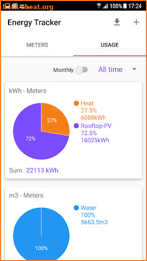 Energy Consumption Tracker screenshot