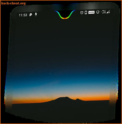 Energy Notch - camera notch as battery indicator! screenshot