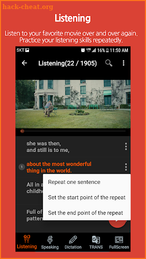 Enggle player - Learn English through movies screenshot