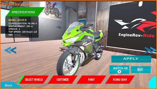 EngineRev-Ride screenshot