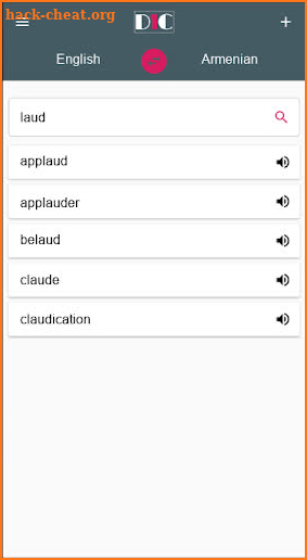 English - Armenian Dictionary (Dic1) screenshot